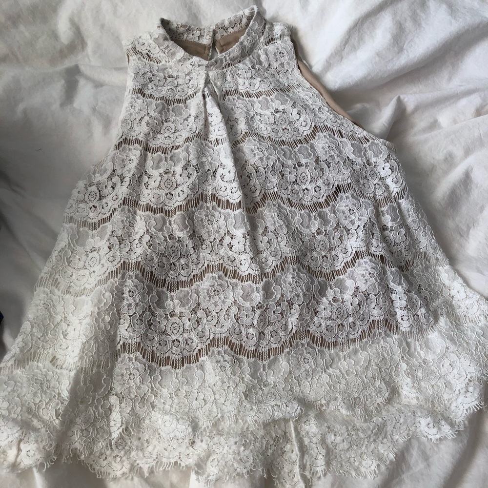 Love Fire lace tank top